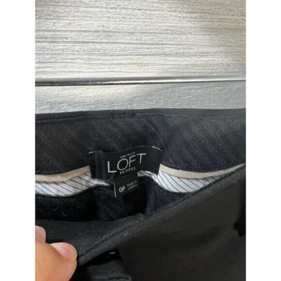 LOFT Flat Front Slim‎ Straight Pants Size 0P NWOT - Picture 3 of 3